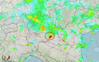 Situazione live di domenica 19 Settembre con piogge e temporali al Nord