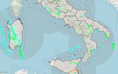 Situazione live di mercoledì 8 Settembre con Sole al Nord e temporali al Centro-Sud