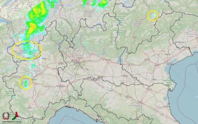 Situazione live di venerdì 10 Settembre con varie piogge al Nord e temporali al Sud