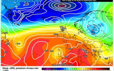 Nuova fase anticiclonica in vista ma con temperature circa in linea con le medie del periodo