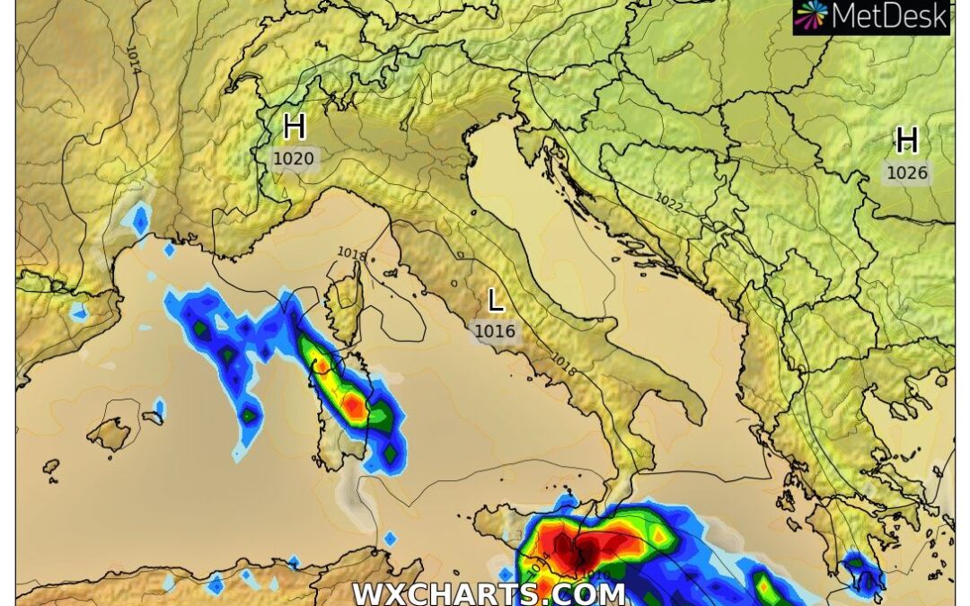 Allerta meteo al Sud: rischio MEDICANE