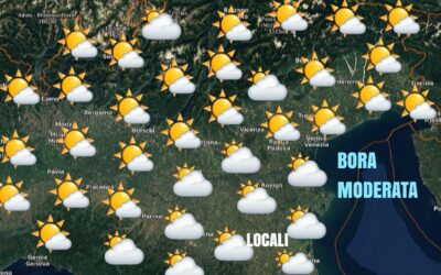 MERCOLEDÍ 13 OTTOBRE: NUOVO IMPULSO DI ARIA FREDDA.
