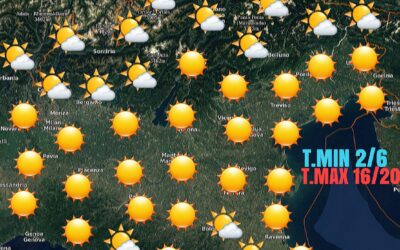 STABILE E SOLEGGIATO ANCHE NEI PROSSIMI GIORNI