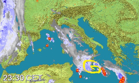 Medicane sempre nel mar Mediterraneo