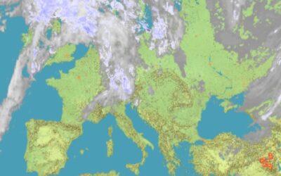 Situazione live di martedì 19 Ottobre con nuvolosità al Nord