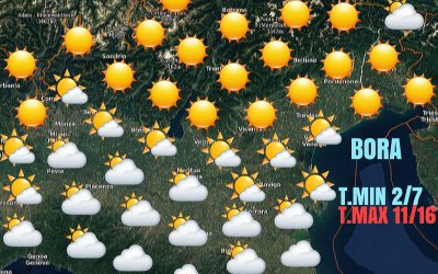 MARTEDÌ IN PREVALENZA STABILE.  QUALCHE DISTURBO SULL’ EMILIA ROMAGNA
