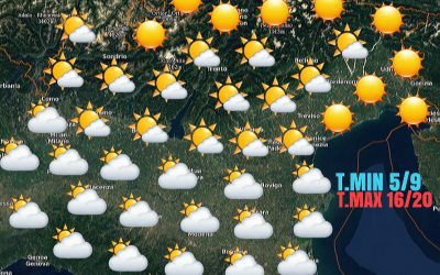 GIOVEDÌ IN PREVALENZA STABILE E MITE. PEGGIORAMENTO NEL WEEK-END?