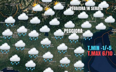 GIOVEDÍ CON PEGGIORAMENTO DEL TEMPO.
