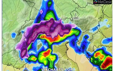 Le piogge previste per la giornata di domani, mercoledì 3 Novembre