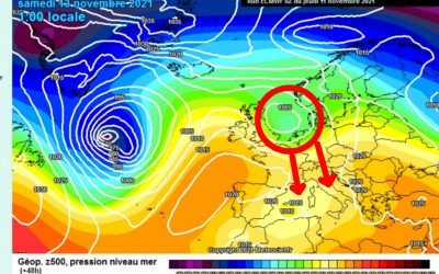 Tornano le piogge e le nevicate in montagna domenica per un impulso dal nord Europa.