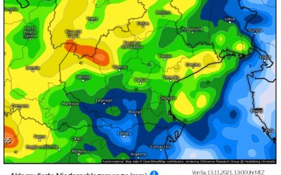 Domenica piovosa per una perturbazione dal nord Europa