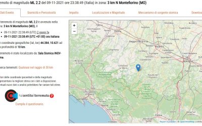 Lista dei terremoti al Nord negli ultimi 7 giorni
