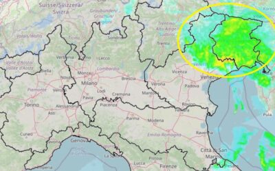Situazione live di lunedì 1 Novembre con ultime piogge al Nord-Est