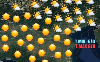 La previsione per oggi, domenica 12 dicembre.