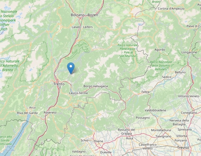Lista dei terremoti degli ultimi 6 giorni al Nord