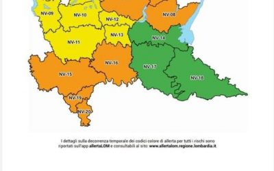Dalla protezione civile arriva l’allerta in Lombardia