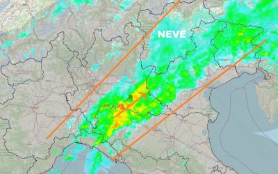 Situazione live con neve in Trentino e Nord Veneto