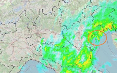 Segnalato un temporale al Nord-Est
