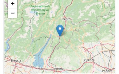 Scossa di terremoto in Trentino Alto Adige