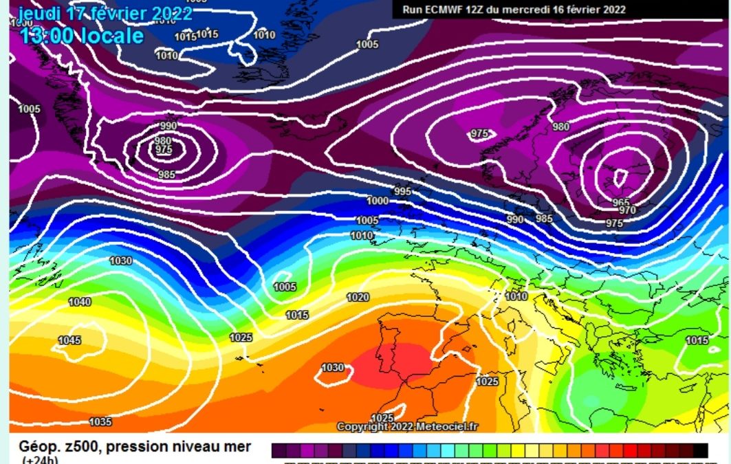 La previsione per oggi, giovedì 17 febbraio.