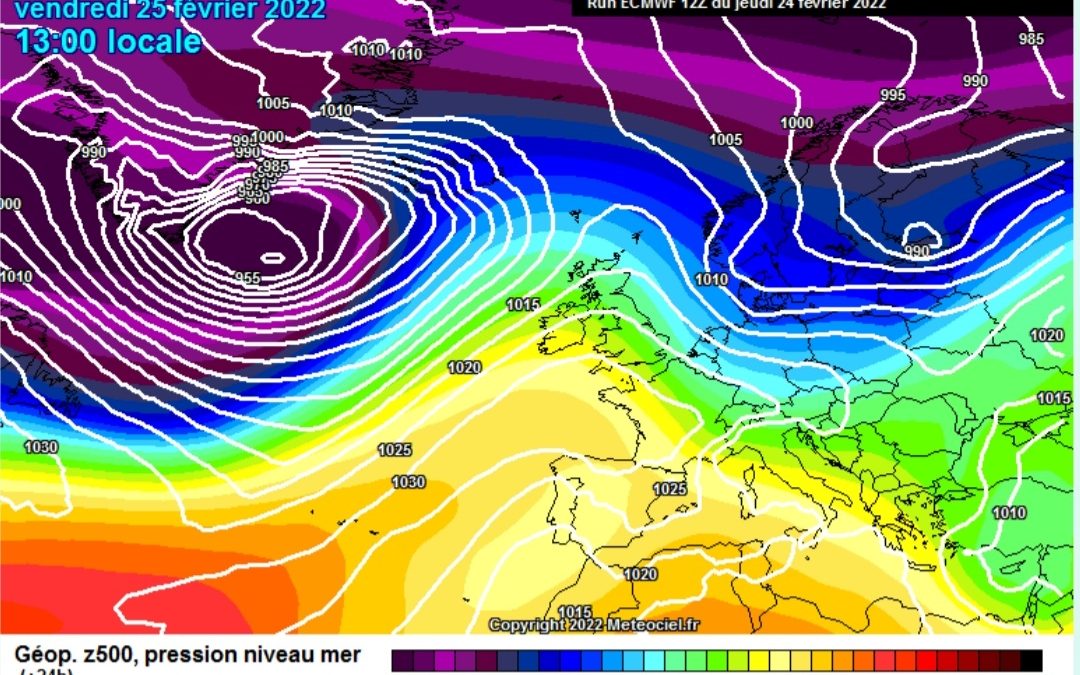 La previsione per oggi, venerdì 25 febbraio.