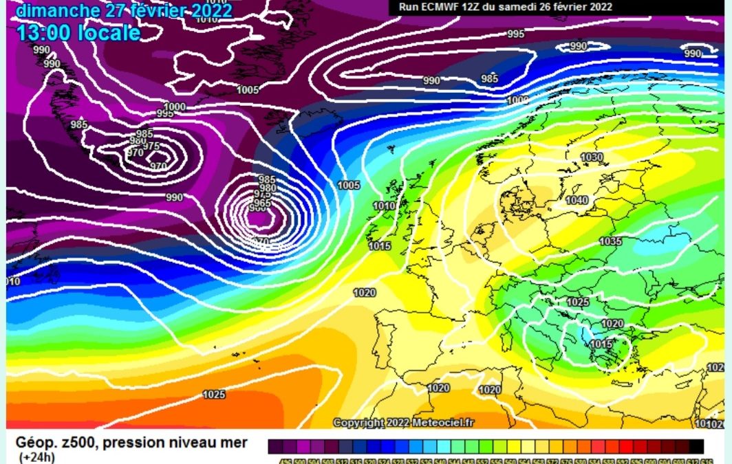 La previsione per oggi, domenica 27 febbraio..