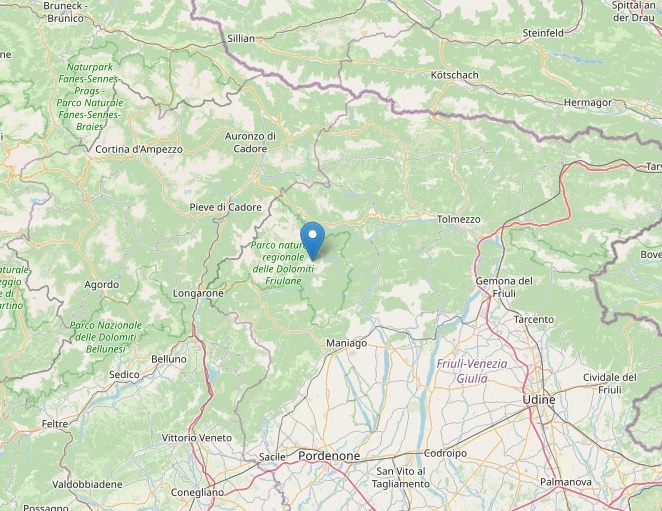 Piccola scossa di terremoto in Friuli