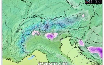 Possibili deboli nevicate al Nord nella notte tra il 7 e 8 Marzo?