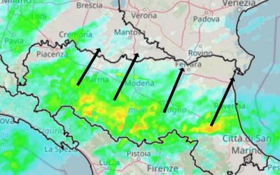 AGGIORNAMENTO PIOGGE IN CORSO
