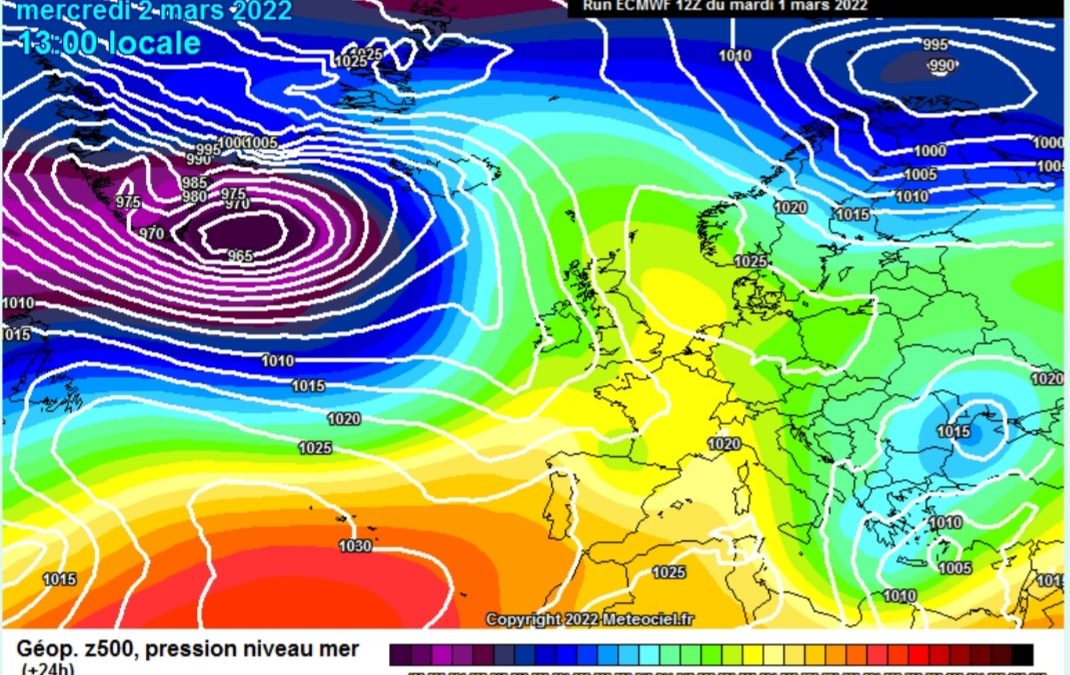 La previsione per oggi, mercoledì 2 marzo