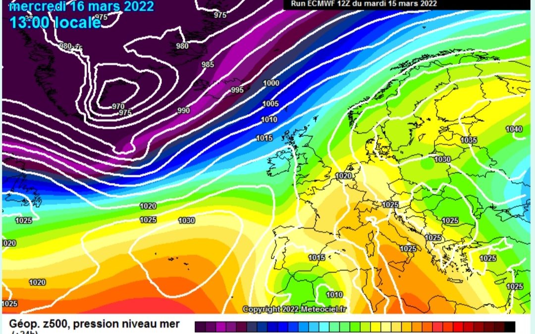 La previsione per oggi, mercoledì 16 marzo