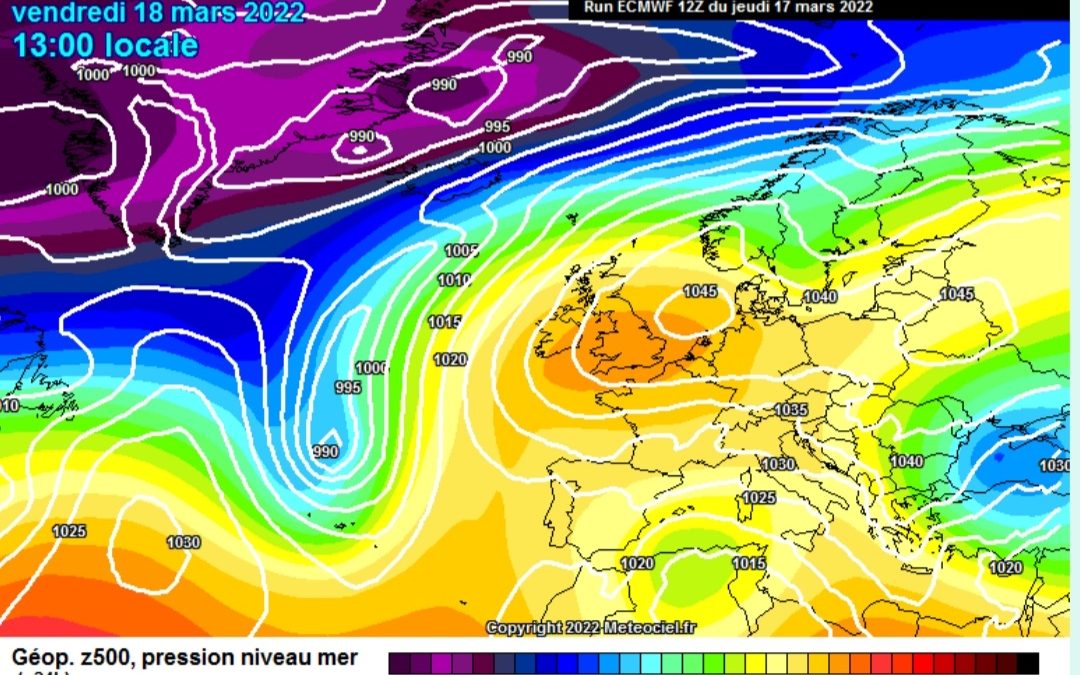 La previsione per oggi, venerdì 18 marzo