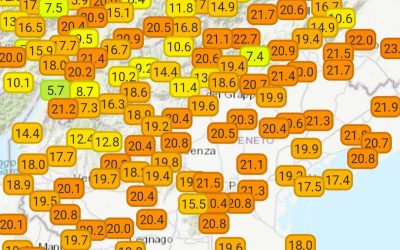 Le temperature massime odierne