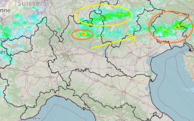 Situazione live con temporali in Friuli e Lombardia