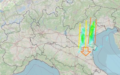 Forti piogge in Veneto