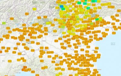 Situazione live con temperature miti