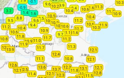 Giornata simil invernale con temperature sotto le medie del periodo