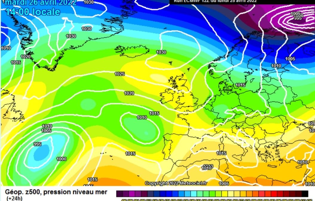La previsione per oggi, martedì 26 aprile