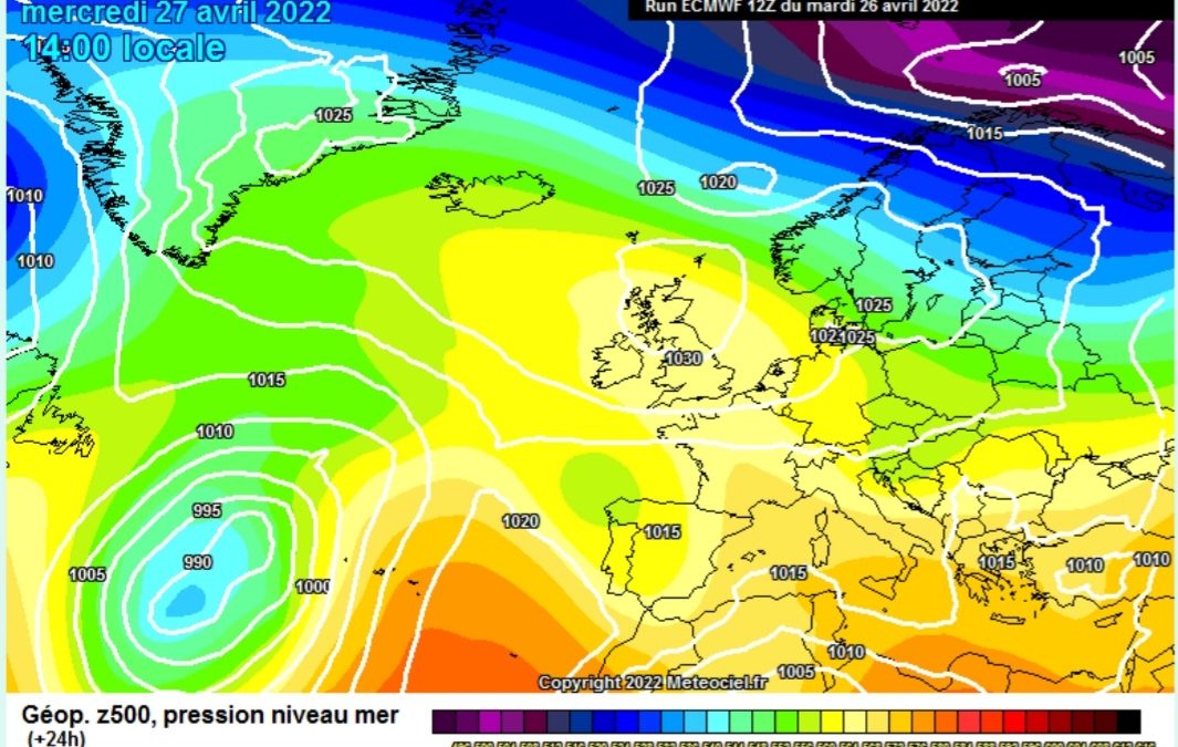 La previsione per oggi, mercoledì 27 aprile