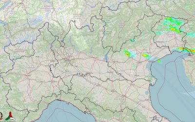 Piogge e temporali al Nord-Est