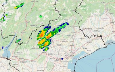 Situazione live con temporali al Nord