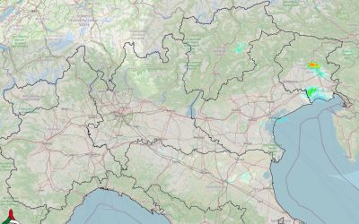 Situazione live con un temporale in Friuli