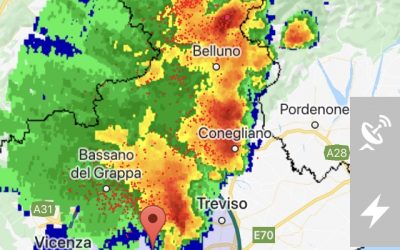 Forti temporali al Nord Est