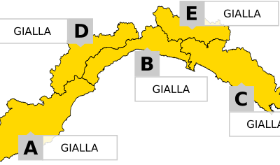 Allerta della protezione civile in Liguria