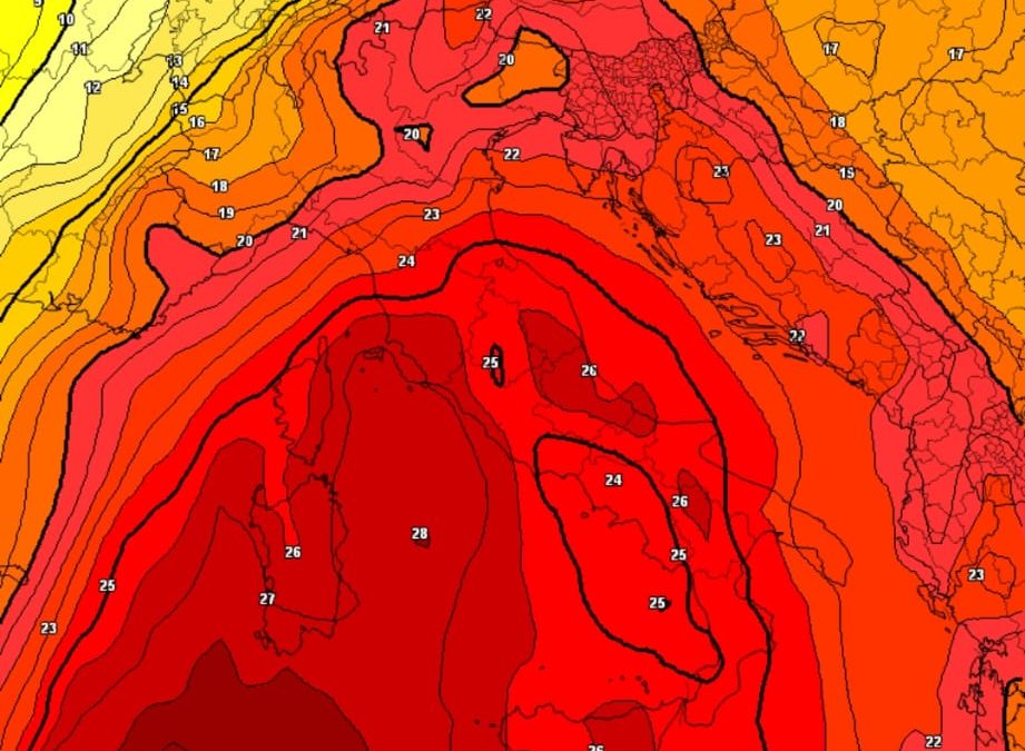 Settimana molto calda in vista ma con qualche insidia temporalesca