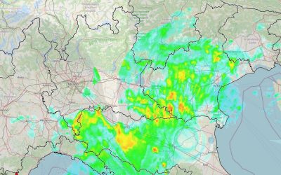 Piogge e temporali al Nord
