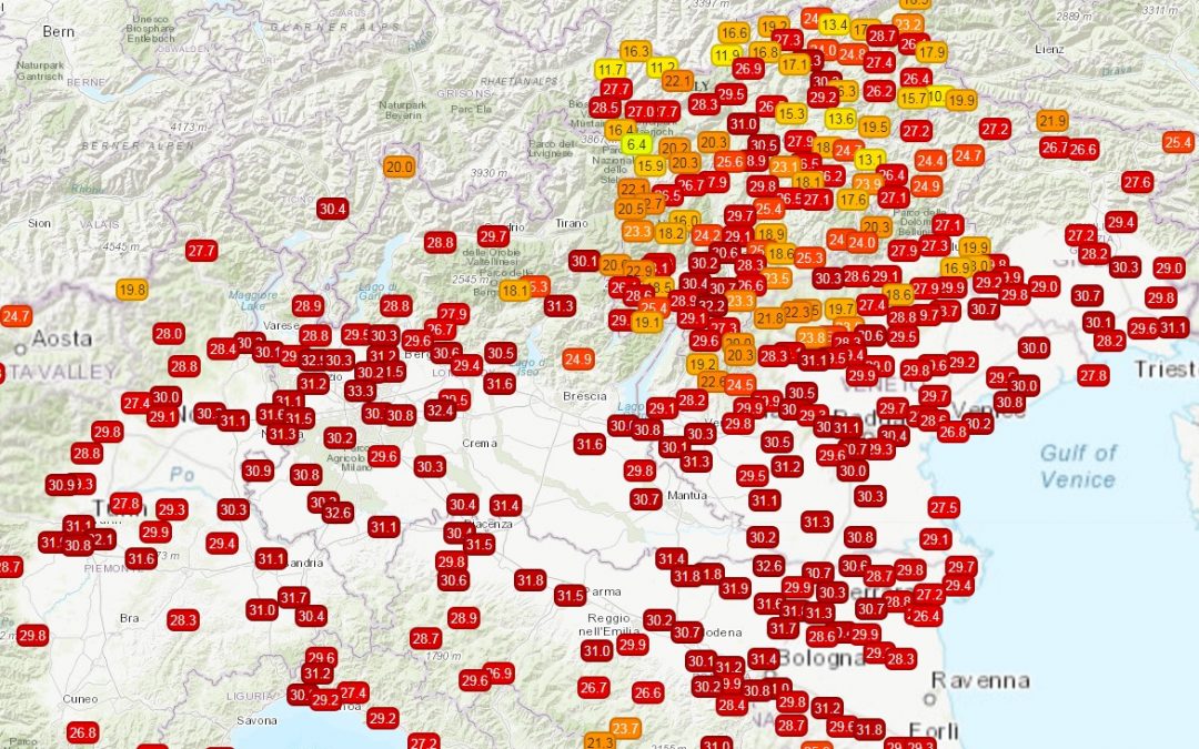 Uno sguardo alle temperature