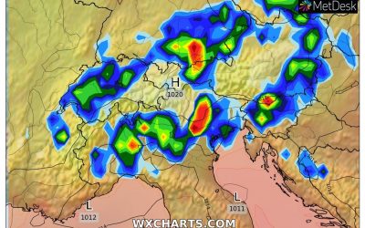 Nuovo aggiornamento piogge e temporali di oggi, lunedì 4 Luglio
