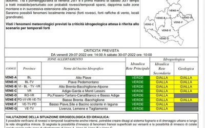 Allerta meteo per il Veneto
