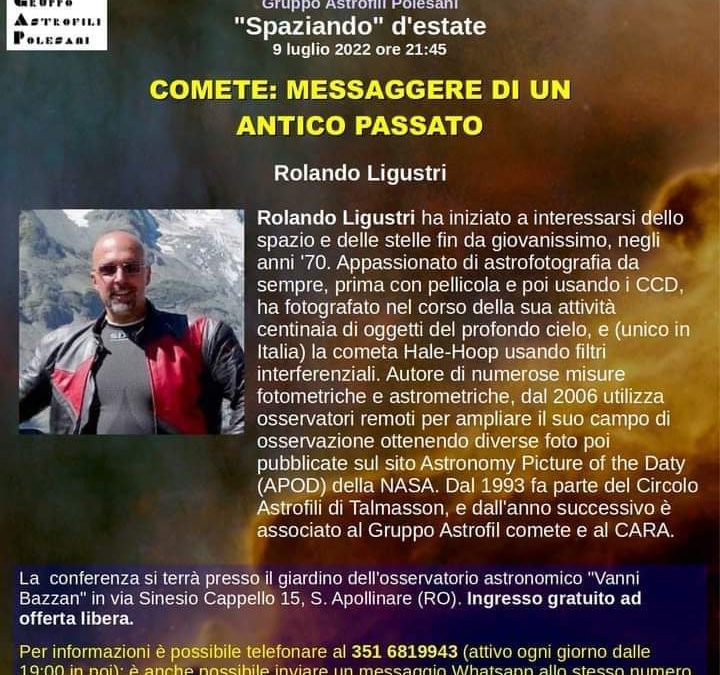 Incontro con noto cacciatore di comete